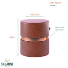 Puff Redondo Pequeno P/ Pés Sala Estar Quarto Closet Confortá