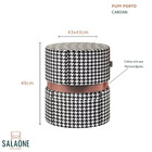 Puff Redondo Pequeno P/ Pés Sala Estar Quarto Closet Confortá