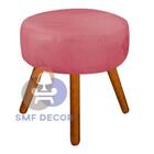 Puff Redondo Pés Palito Rosê