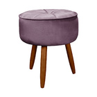 Puff Redondo Pés Palito Sala E Quarto Ariel  - Vs Decor - Lil