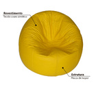 Puff Redondo Pop - Amarelo