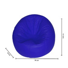 Puff Redondo Pop Azul Royal