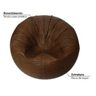 Puff Redondo Pop - Caramelo