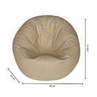 Puff Redondo Pop - Marfim