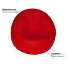 Puff Redondo Pop - Vermelho