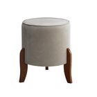 Puff Redondo Roma  Pinhao/bege