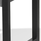 Puff Retangular 59cm Decoração Sala Recepção Reforçado Areia/