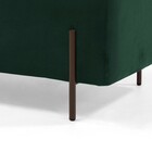 Puff Retangular Decorativo Status 90x45 D02 Pés De Aço Veludo