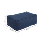 Puff Retangular Flow Azul 36x90cm Wupa Brasil