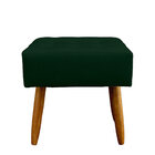 Puff Retangular New Para Sala E Quarto Suede Verde - Jylcrom