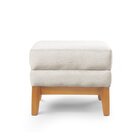 Puff Retangular Para Sala Áquila Estilosa Nude