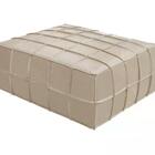 Puff Retangular Senepol 0400 Couro Legitimo Toro Bianco