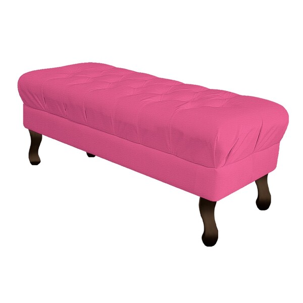 Puff Retrô 120 Cm Luis Xv Corano Pink - Amarena Móveis