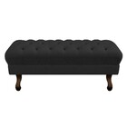 Puff Retrô 140 Cm Luis Xv Corano Preto - Amarena Móveis