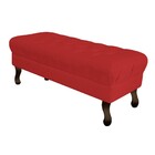 Puff Retrô 140 Cm Luis Xv Corano Vermelho - Amarena Móveis