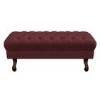Puff Retrô 160 Cm Luis Xv Corano Bordô - Amarena Móveis