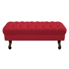 Puff Retrô 160 Cm Luis Xv Suede Vermelho - Amarena Móveis