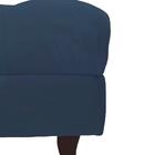 Puff Retro 1mt Suede Azul Royal - Dominic Decor