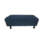 Puff Retro 1mt Suede Azul Royal - Dominic Decor