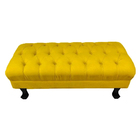 Puff Retrô Luiz Xv Capitonê 1 Metro Suede Escolha Sua Cor - W