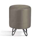 Puff Rolha Fendy Pés Em Aço Carbono