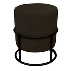 Puff Royale Para Sala E Quarto Suede Marrom - Jylcrom