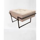 Puff Rubi Linho Bege