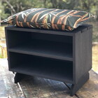 Puff Sapateira Black Bambu