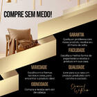 Puff Sarah Sala E Recepção Metal Dourado Suede D'w - Mostarda