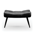 Puff Sher Corano Pés Palito De Ferro - D'rossi - Preto