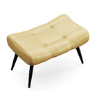 Puff Sher Facto Dourado Pés Palito De Ferro - D'rossi