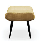 Puff Sher Facto Dourado Pés Palito De Ferro - D'rossi