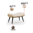 Puff Sher Facto Pés Palito De Ferro - D'rossi - Bege