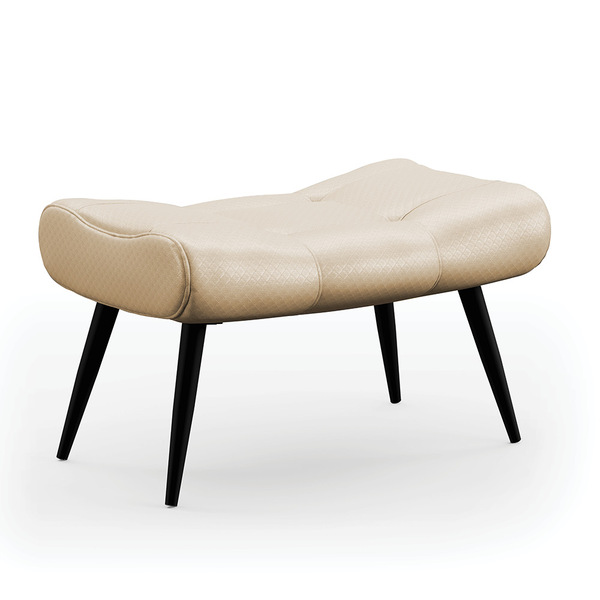 Puff Sher Facto Pés Palito De Ferro - D'rossi - Bege