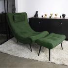 Puff Sher Suede Pés Palito De Ferro - D'rossi - Verde