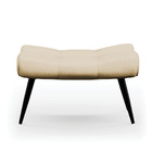 Puff Sher Veludo Luxo Pés Palito De Ferro - D'rossi - A129 Of