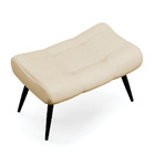 Puff Sher Veludo Luxo Pés Palito De Ferro - D'rossi - A129 Of