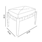 Puff Smart Natural Linho Rosa - D'rossi