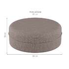 Puff Soho Cinza 82 Cm