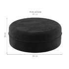Puff Soho Preto 82 Cm