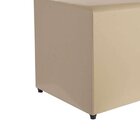 Puff Studio 40x40x40 Cm Courino Sem Rodizios Bege