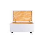 Puff Studio Com Baú Branco 70 Cm