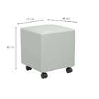 Puff Studio Ii Quadrado Branco