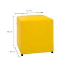 Puff Studio Quadrado Amarelo