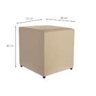 Puff Studio Quadrado Bege