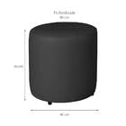 Puff Studio Redondo Preto