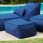 Puff Tecido Outdoor Trancoso Azul Marinho