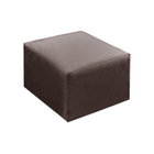 Puff Ternura Material Suede Marrom Café - Star Confort
