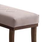 Puff Theo Bege E Imbuia 140 Cm