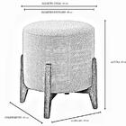 Puff Thor Luxo Madeira Maciça